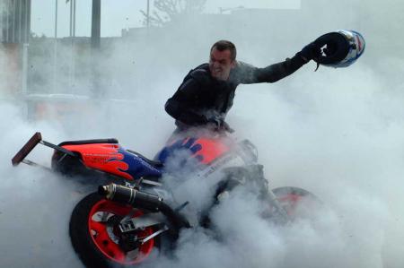 un motard fou 